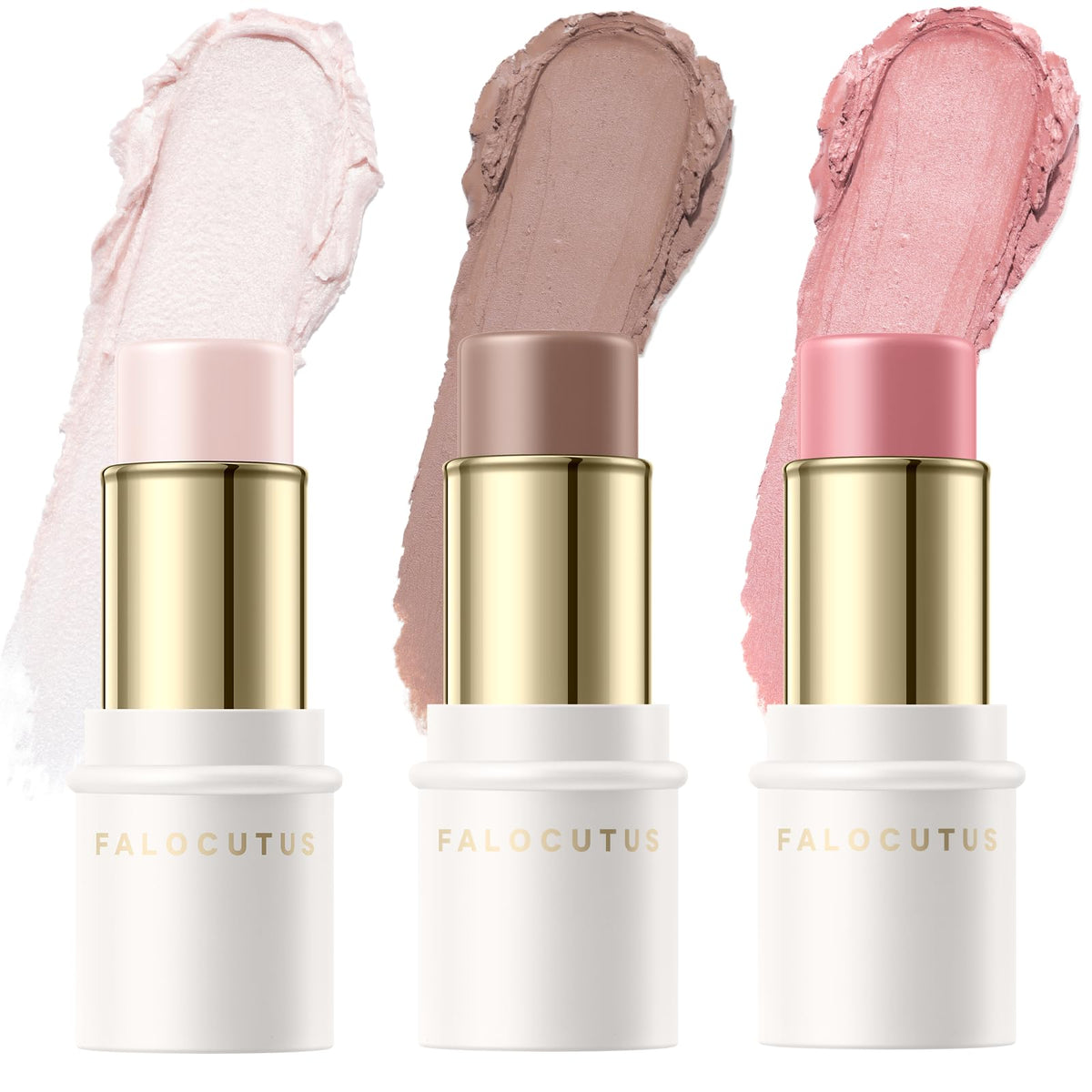 3 Pcs NEUTRAL Contour Stick Set,Professional Makeup Kit for All Skin