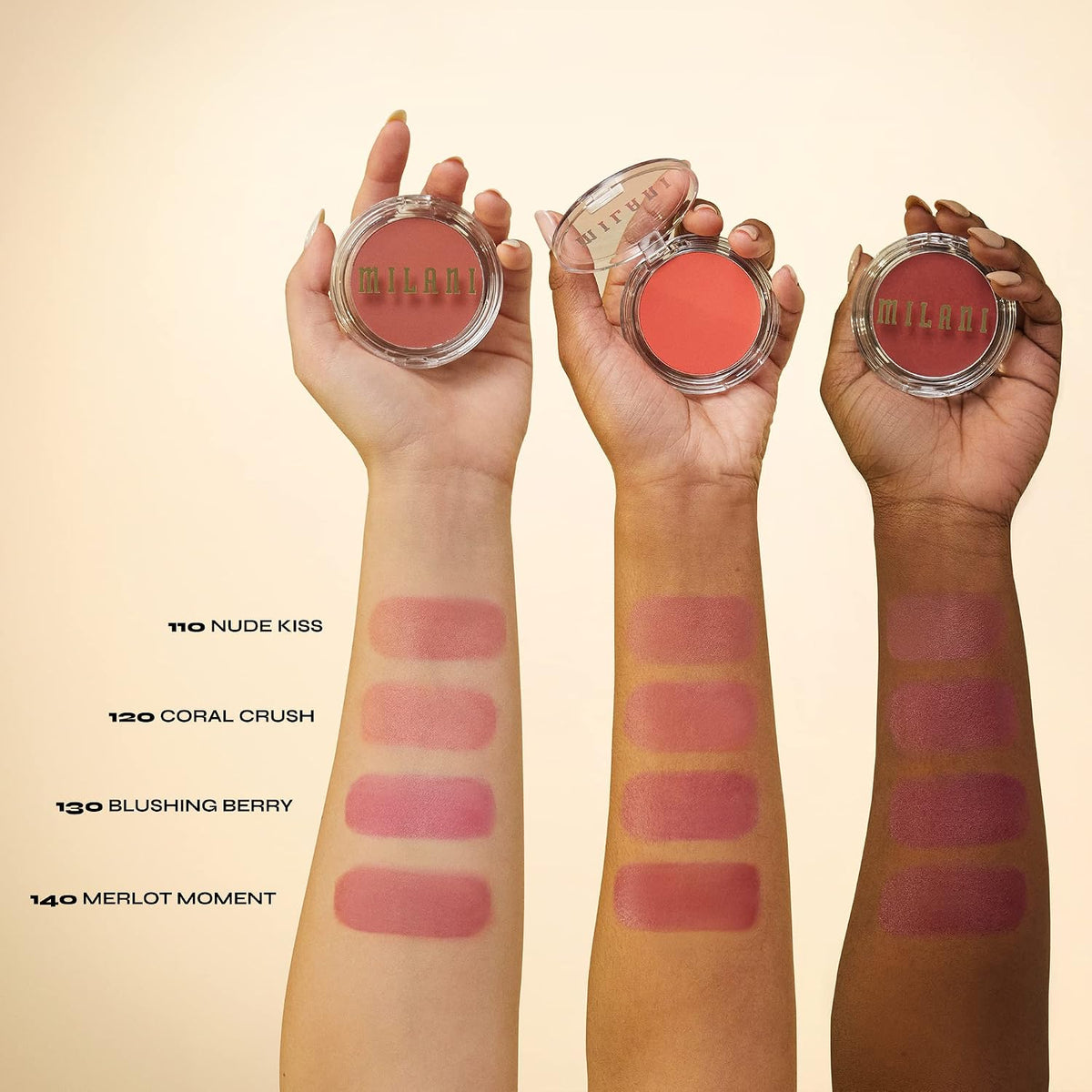Milani Cheek Kiss Cream Blush, Makeup Blush For Cheeks - Merlot Moment