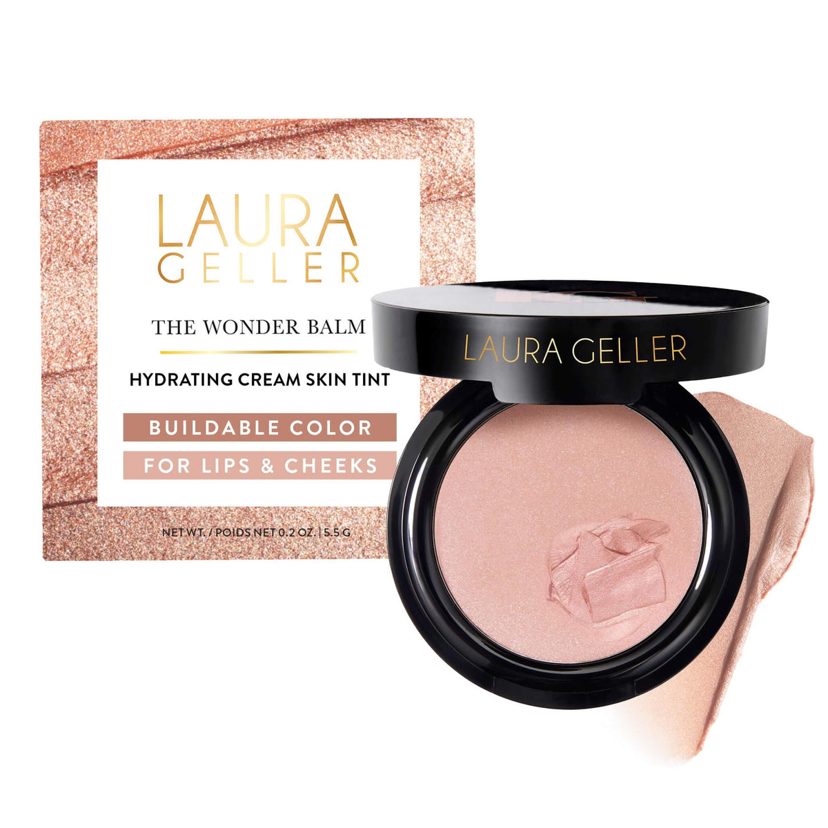 LAURA GELLER The Wonder Balm Cream Blush –Multi-Use, Pinch-Me Pink