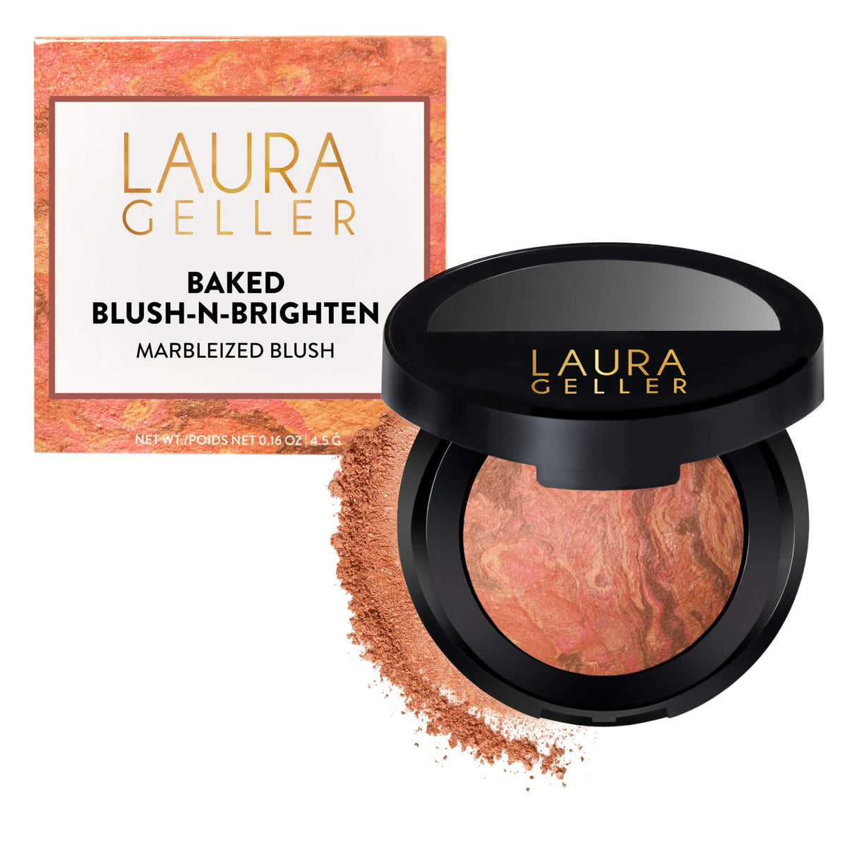 LAURA GELLER Baked Blush-n-Brighten Powder Blush, Buildable - Ethereal Rose