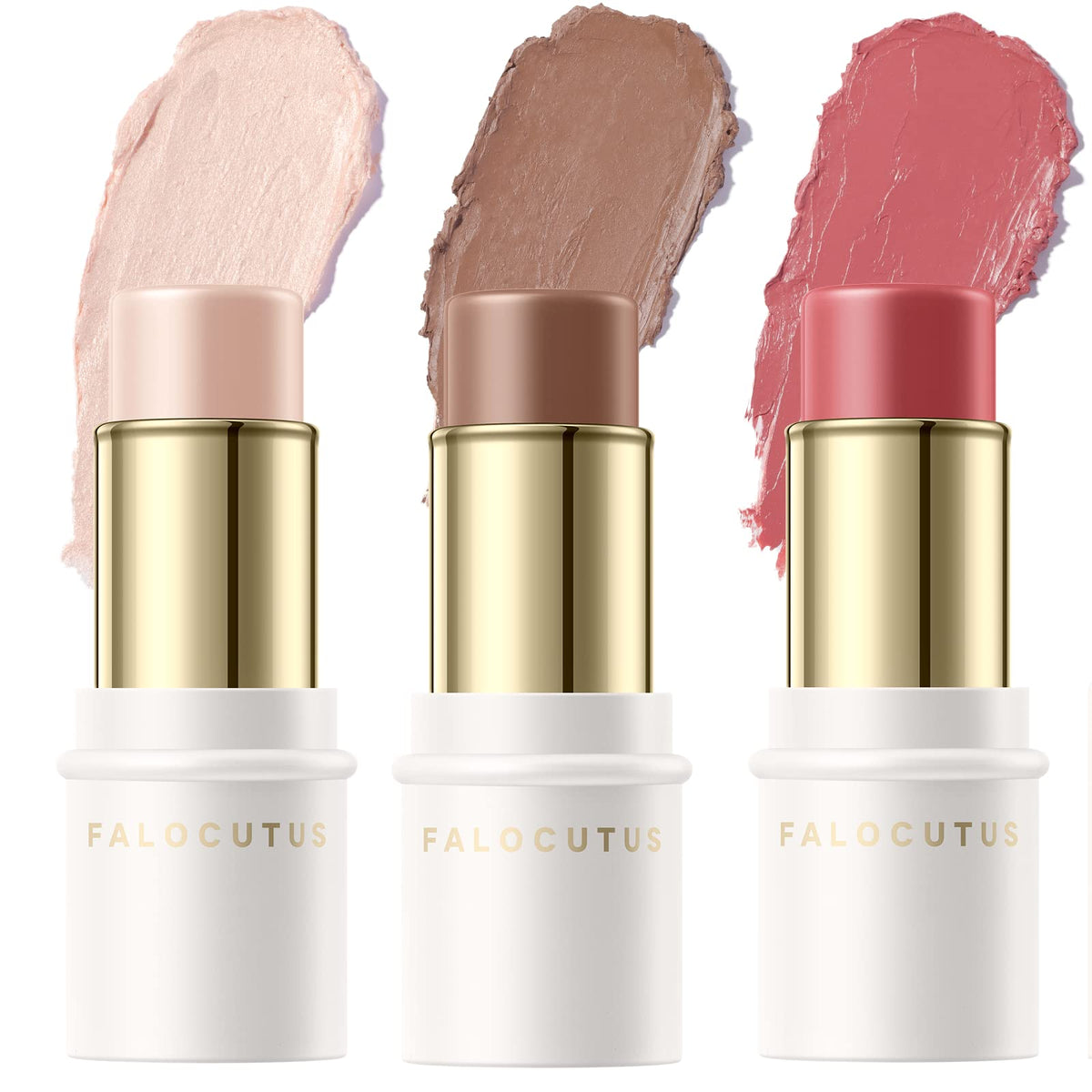 3 Pcs NEUTRAL Contour Stick Set,Professional Makeup Kit for All Skin