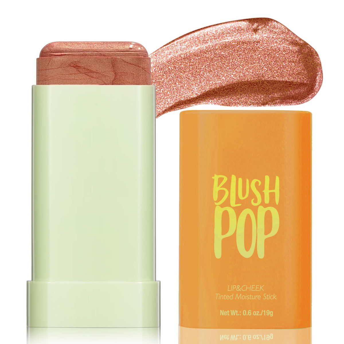 Blush Stick for Cheeks - Cream Makeup Blush Wand, Solid Moisturizer Stick for Cheeks Tint, Natural Blendable Waterproof Korean Matte Long-Lasting Smooth Blushes (#02 Hot Red)