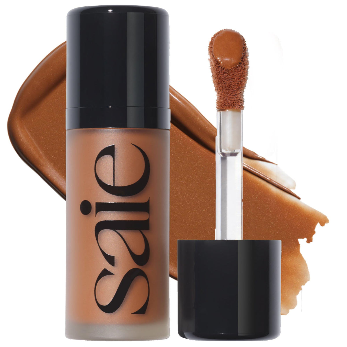 Saie Dew Bronze Hydrating Liquid Bronzer Stick, Sand (0.4 oz)