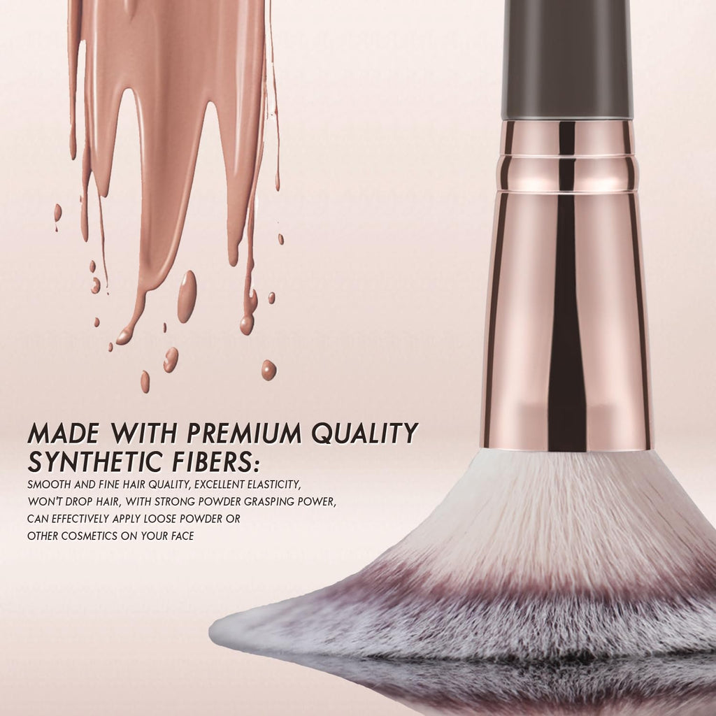 KINGMAS Foundation Makeup Brush, Premium Dual Concealer Bronzer Brushes