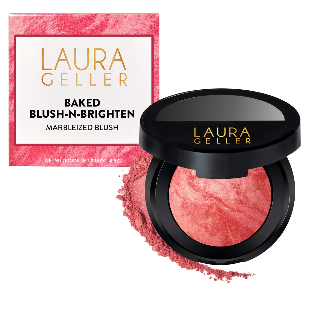 LAURA GELLER Baked Blush-n-Brighten Powder Blush, Buildable - Ethereal Rose