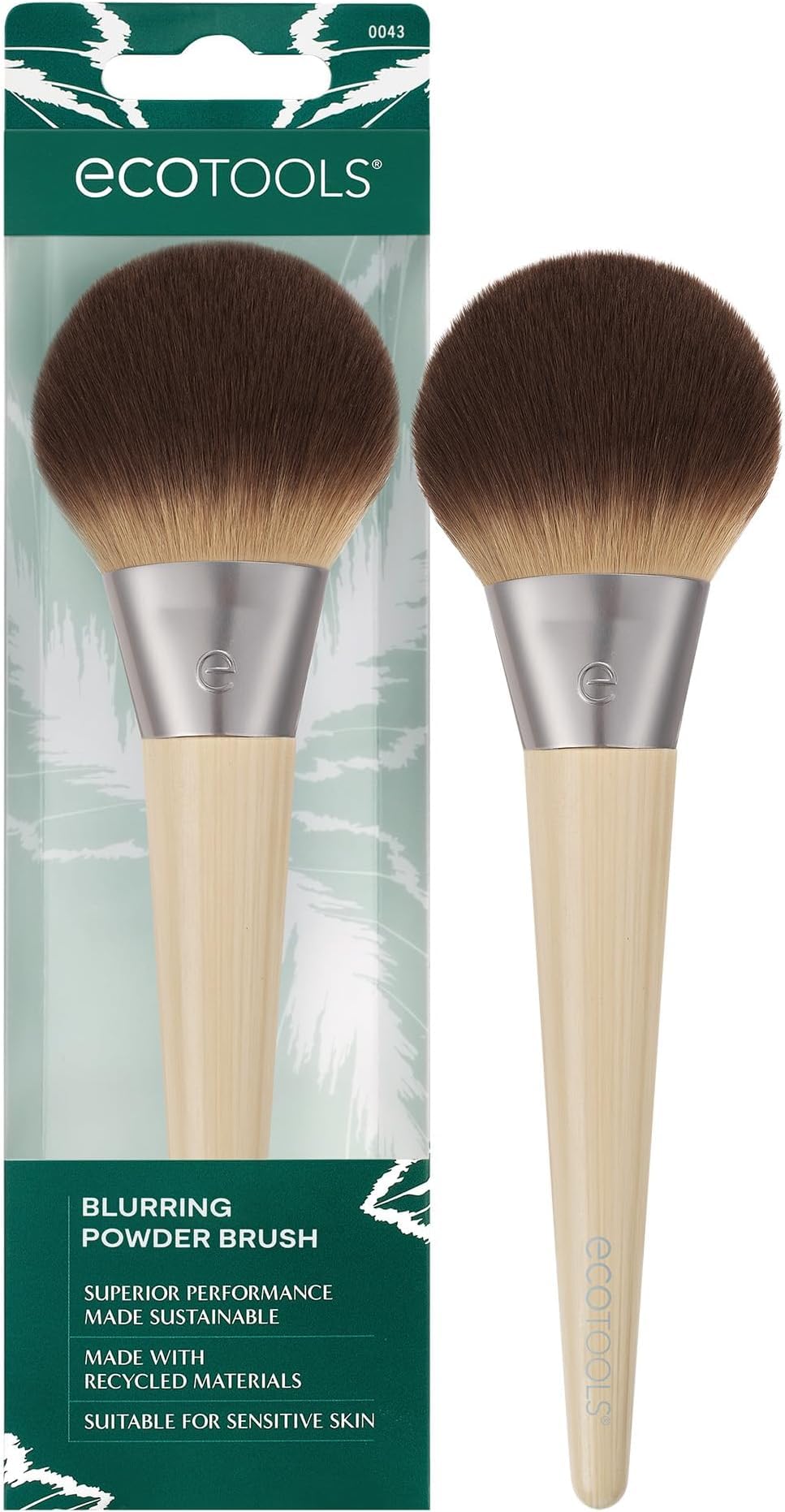 EcoTools Blurring Powder Makeup Brush, Large Makeup Brush, 1 Count
