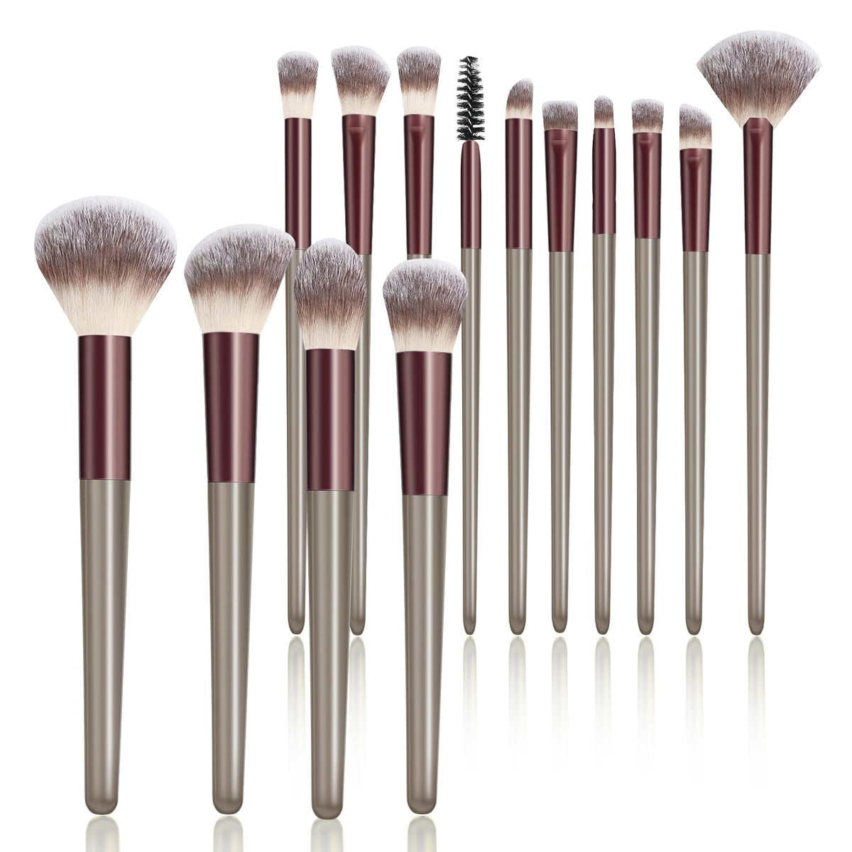 Makeup Brushes, 14 Pcs Travel makeup Brush Set, Black