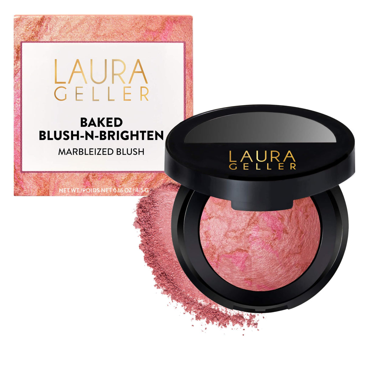 LAURA GELLER Baked Blush-n-Brighten Powder Blush, Buildable - Ethereal Rose