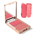 2 in 1 Plum Cream and Powder Blush Palette Duo(02 Cool Rose)