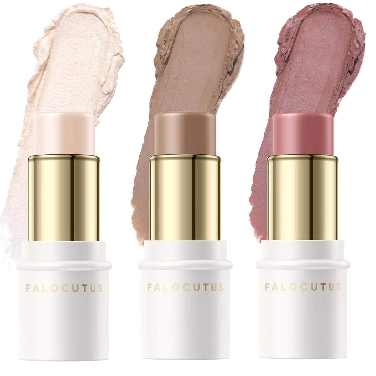 3 Pcs NEUTRAL Contour Stick Set,Professional Makeup Kit for All Skin