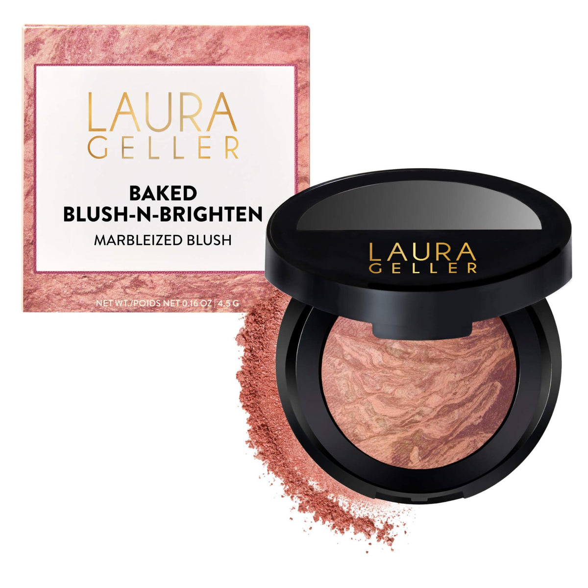 LAURA GELLER Baked Blush-n-Brighten Powder Blush, Buildable - Ethereal Rose