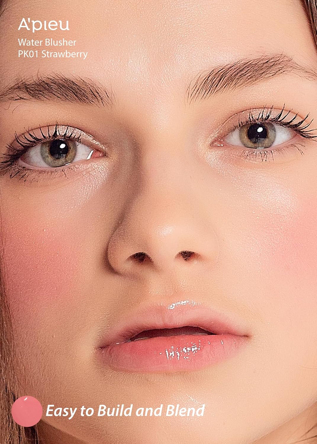 A'PIEU Juicy-Pang Water Blusher for Hydrated Dewy Color, PK01