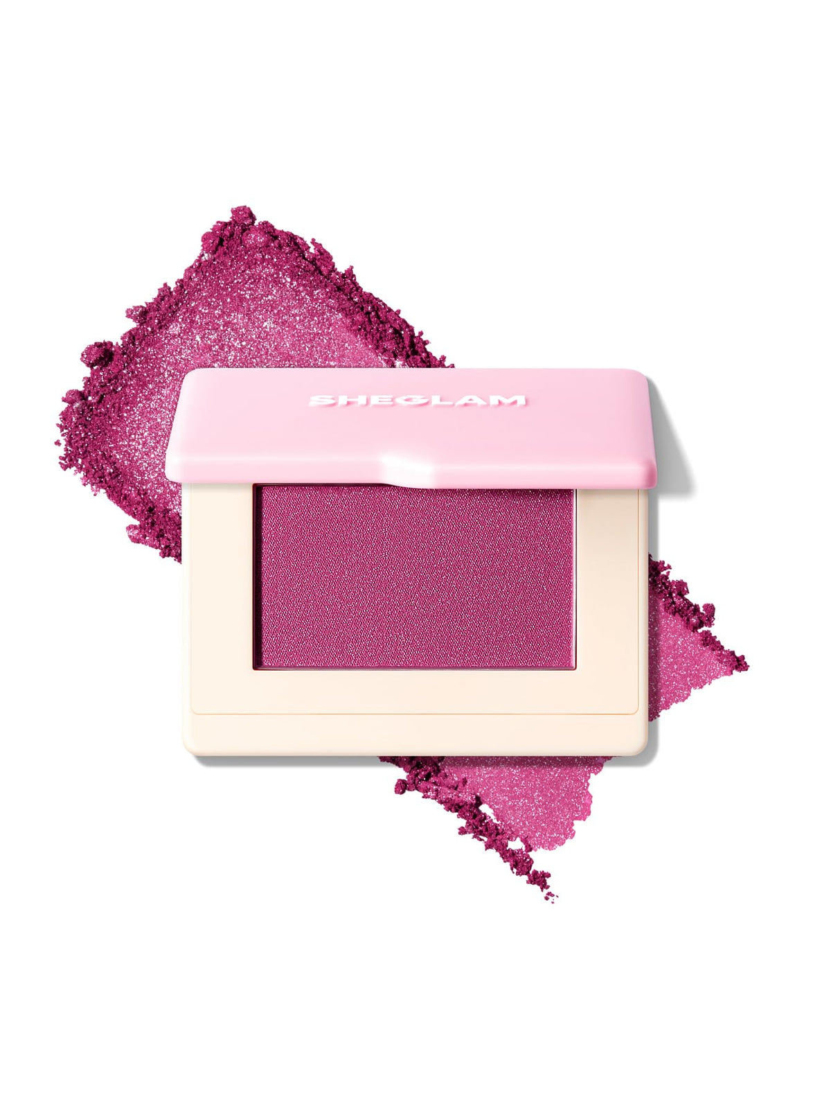 SHEGLAM Dream Touch Blush Blends Seamlessly Lightweight, Smooth, Blendable, Long-lasting Powder Blush-016 Tickled Pink