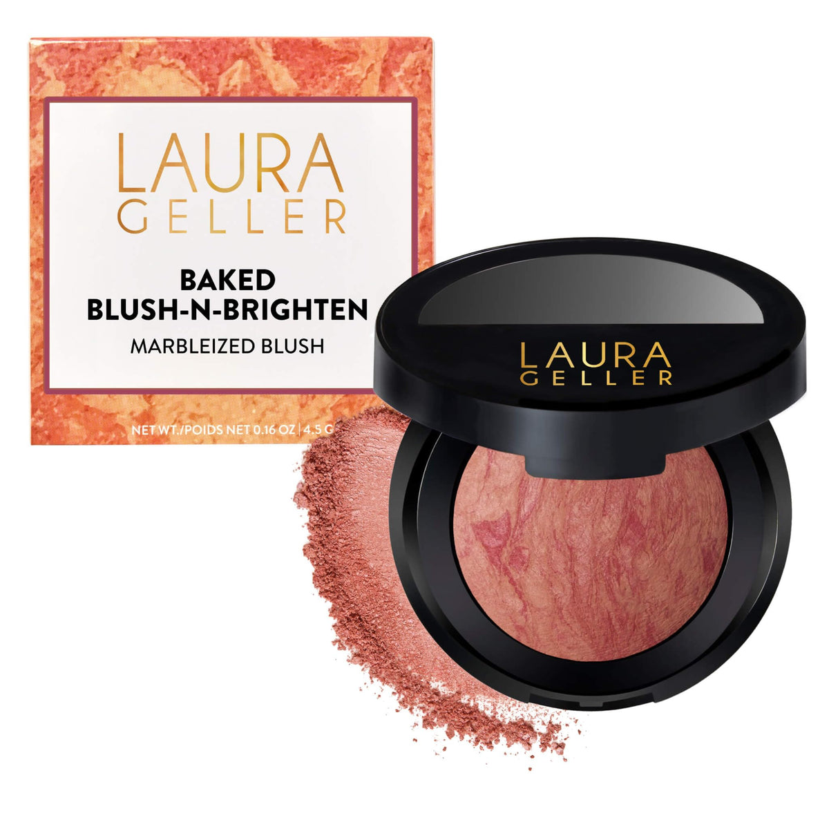 LAURA GELLER Baked Blush-n-Brighten Powder Blush, Buildable - Ethereal Rose