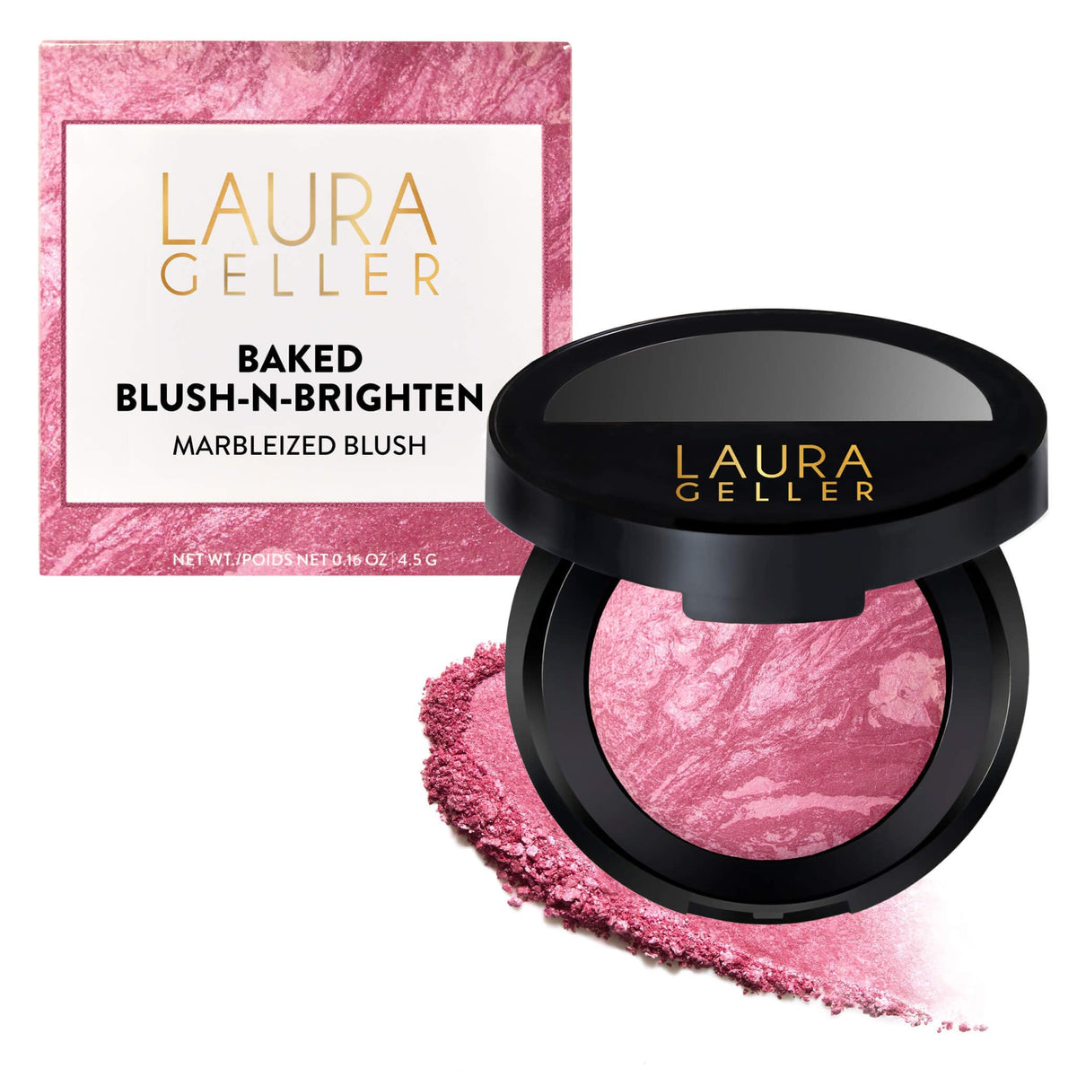 LAURA GELLER Baked Blush-n-Brighten Powder Blush, Buildable - Ethereal Rose