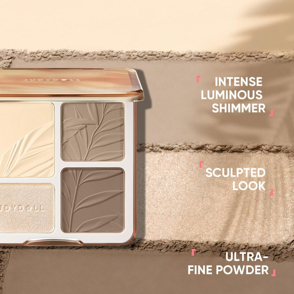 JUDYDOLL Contour Palette Highlighter Makeup Korean Makeup (02 Tree)