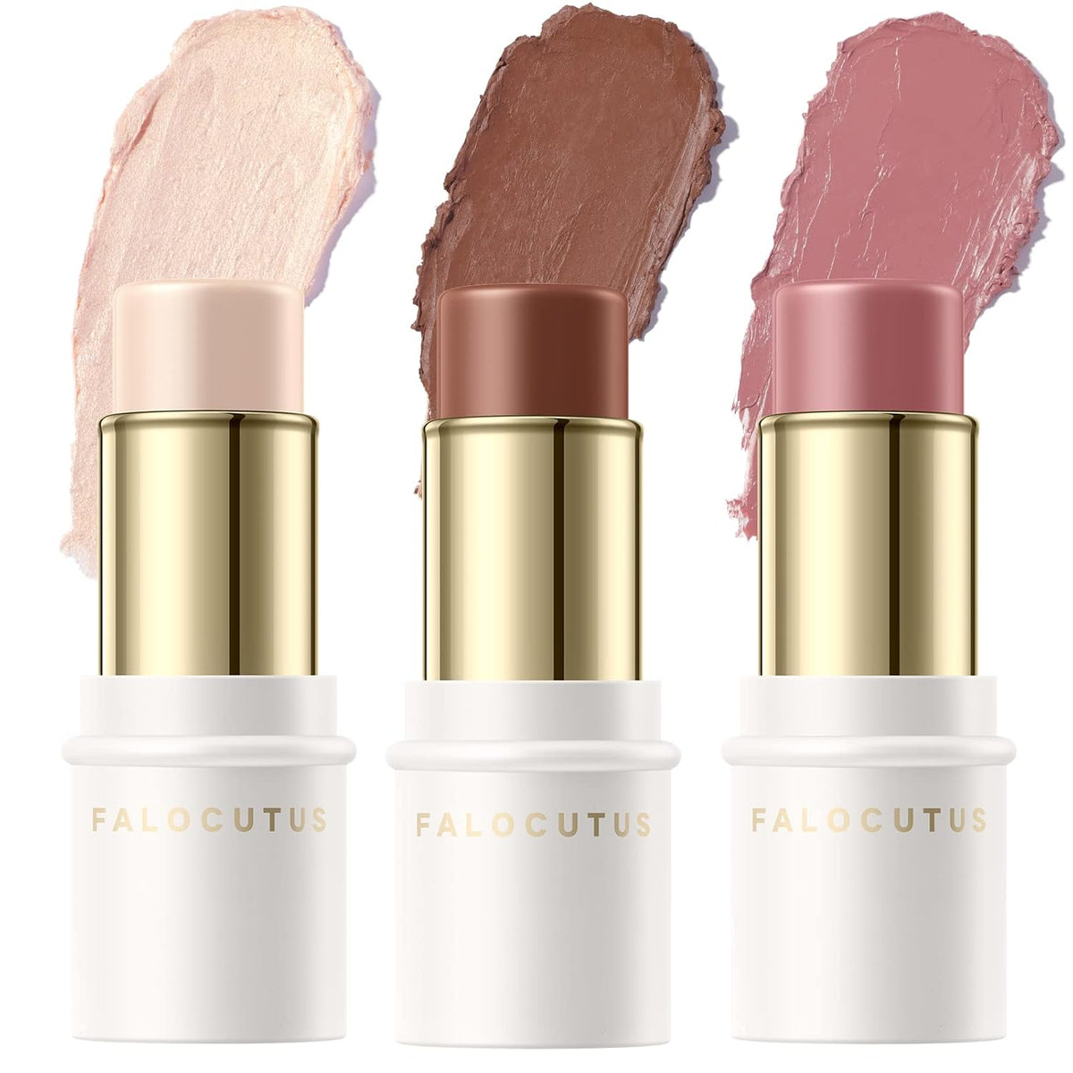 3 Pcs NEUTRAL Contour Stick Set,Professional Makeup Kit for All Skin