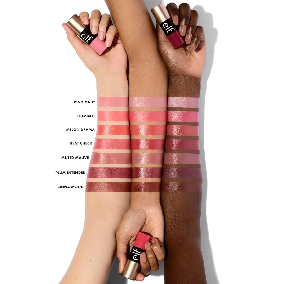 e.l.f. Soft Glam Cream Blush Stick, Buildable Natural Flush, Muted Mauve