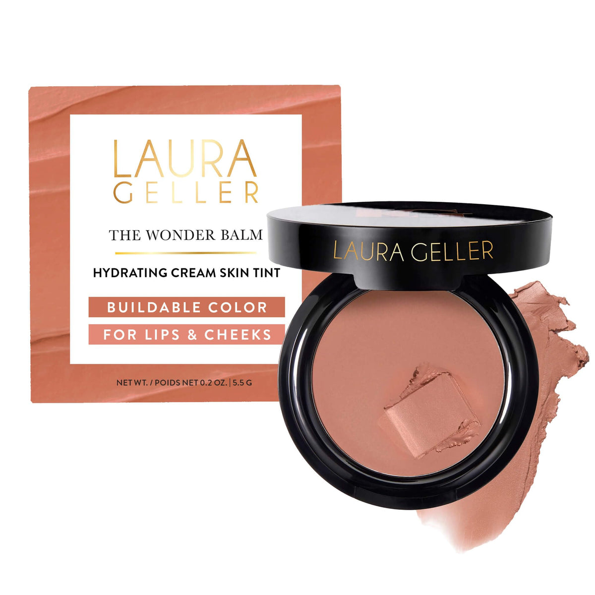 LAURA GELLER The Wonder Balm Cream Blush –Multi-Use, Pinch-Me Pink