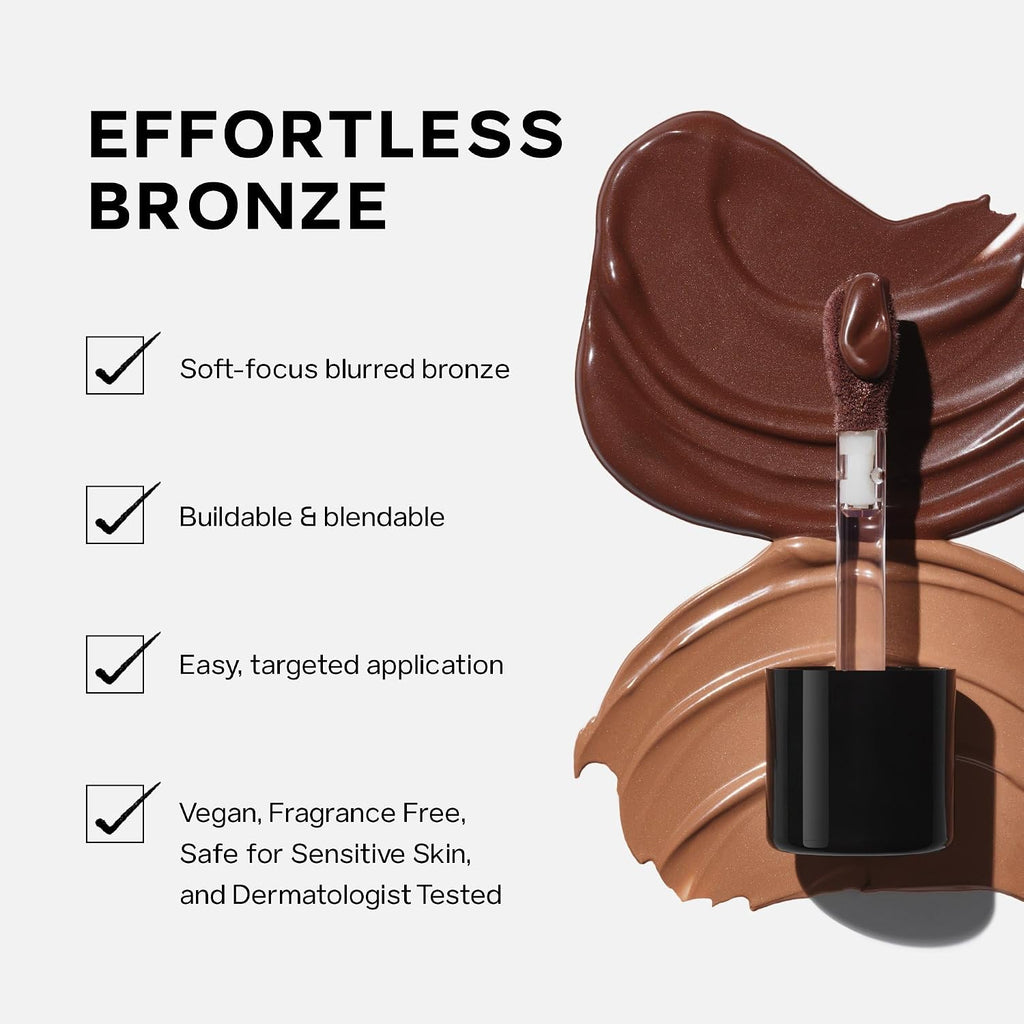 Saie Dew Bronze Hydrating Liquid Bronzer Stick, Sand (0.4 oz)