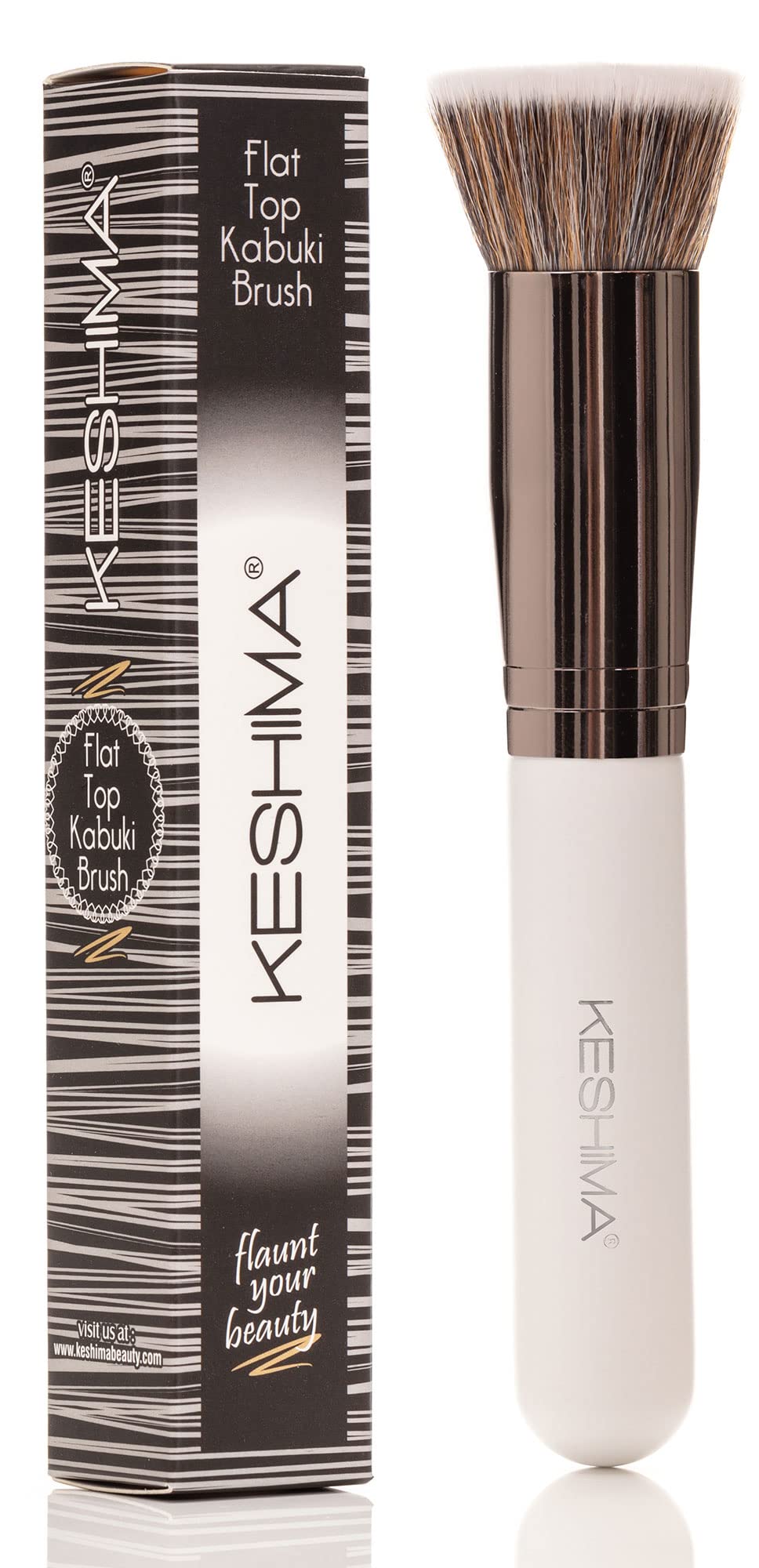 Flat Top Kabuki Foundation Brush By KESHIMA, Premium Makeup Brush