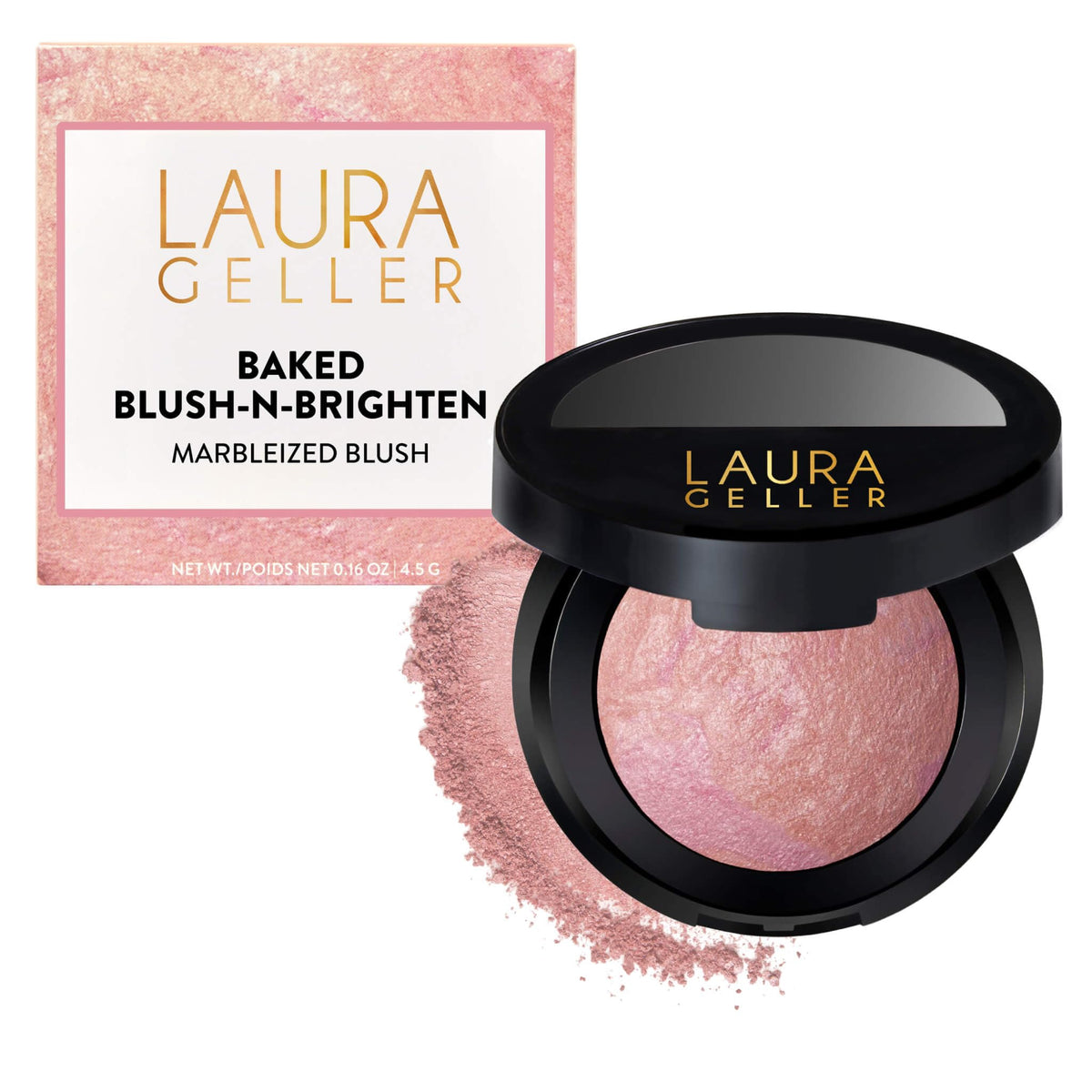 LAURA GELLER Baked Blush-n-Brighten Powder Blush, Buildable - Ethereal Rose
