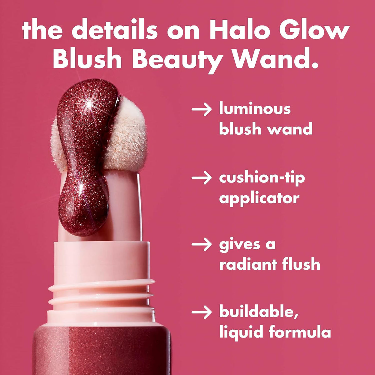 e.l.f. Halo Glow Blush Beauty Wand, Rosé You Slay