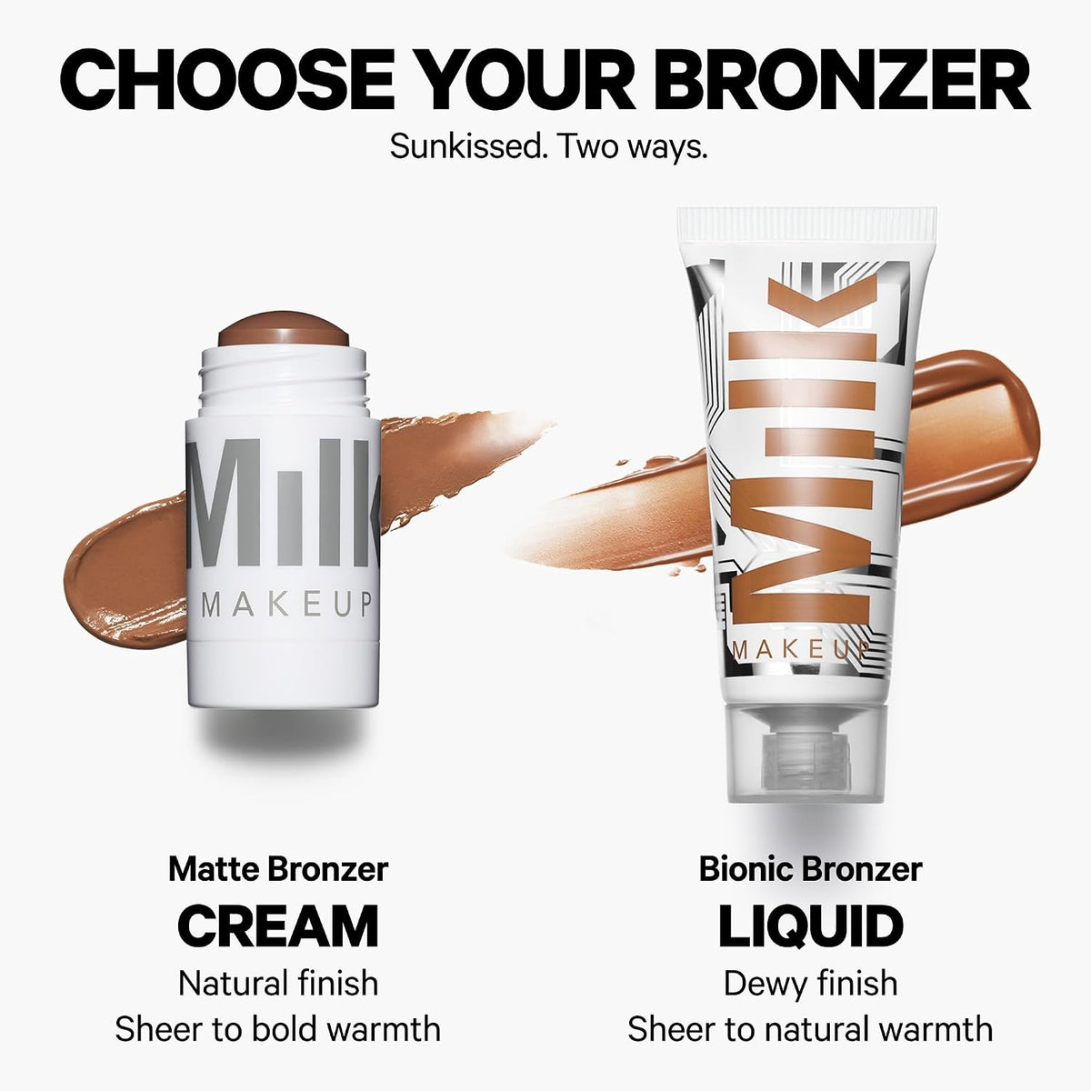Milk Makeup Creamy Matte Bronzer Multi-Use Stick – Buildable + Blendable