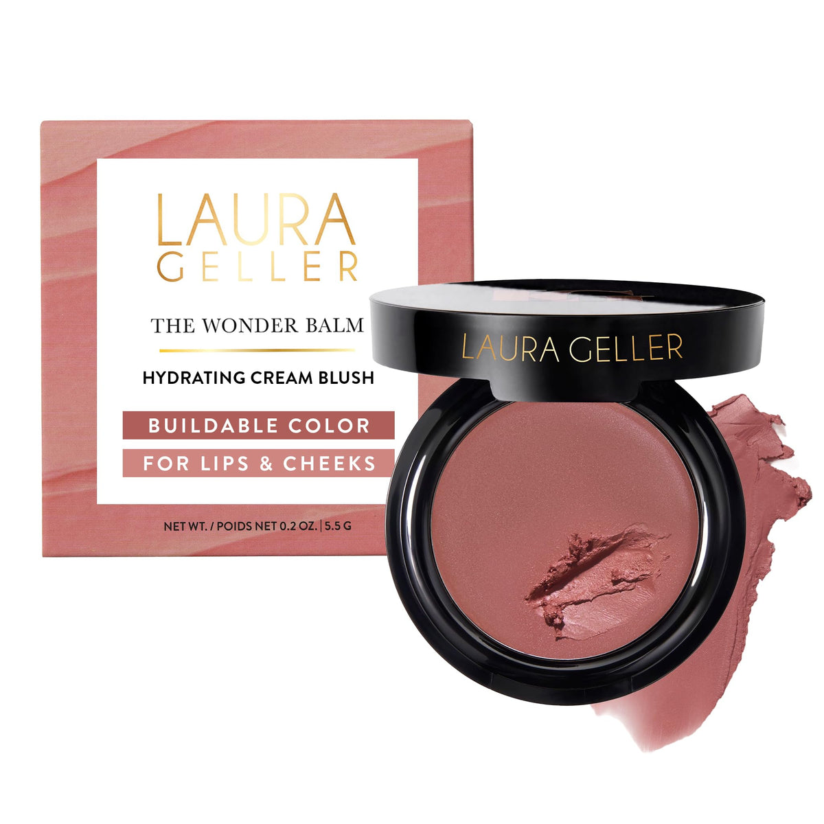 LAURA GELLER The Wonder Balm Cream Blush –Multi-Use, Pinch-Me Pink