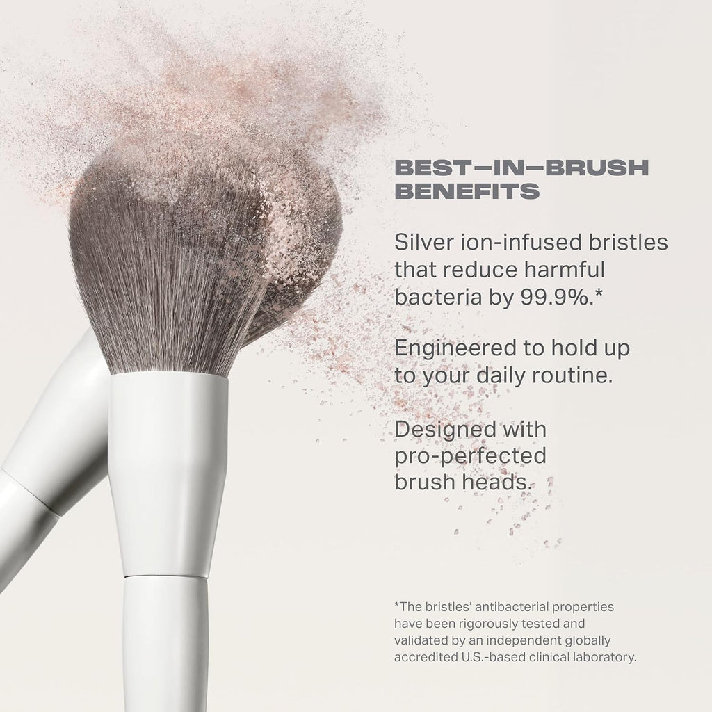 Morphe Best of Blends 8 Piece Makeup Brush Set - Face and Eye Makeup Brushes for Foundation, Concealer, Powder, Blush, Eyeshadow & Brows - Professional Brush Kit (8 ct)