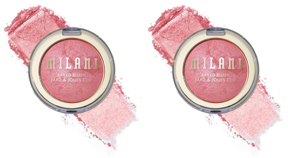 Milani Baked Blush, Makeup Powder Blush for Cheeks - Dolce Pink