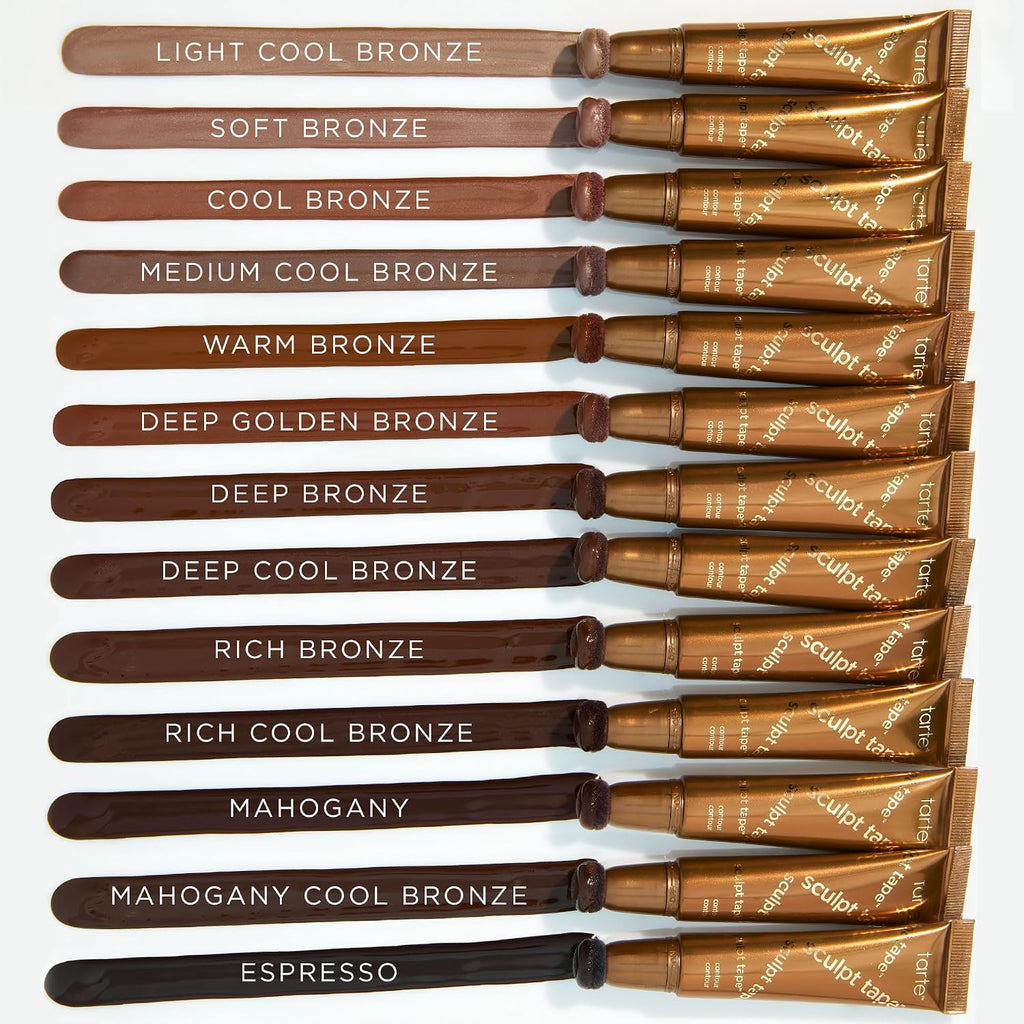 tarte sculpt tape contour – Lightweight Cream Bronzer with Shea Butter for Blendable, Buildable Contour & Natural Looking Sculpted Glow, Vegan & Cruelty Free