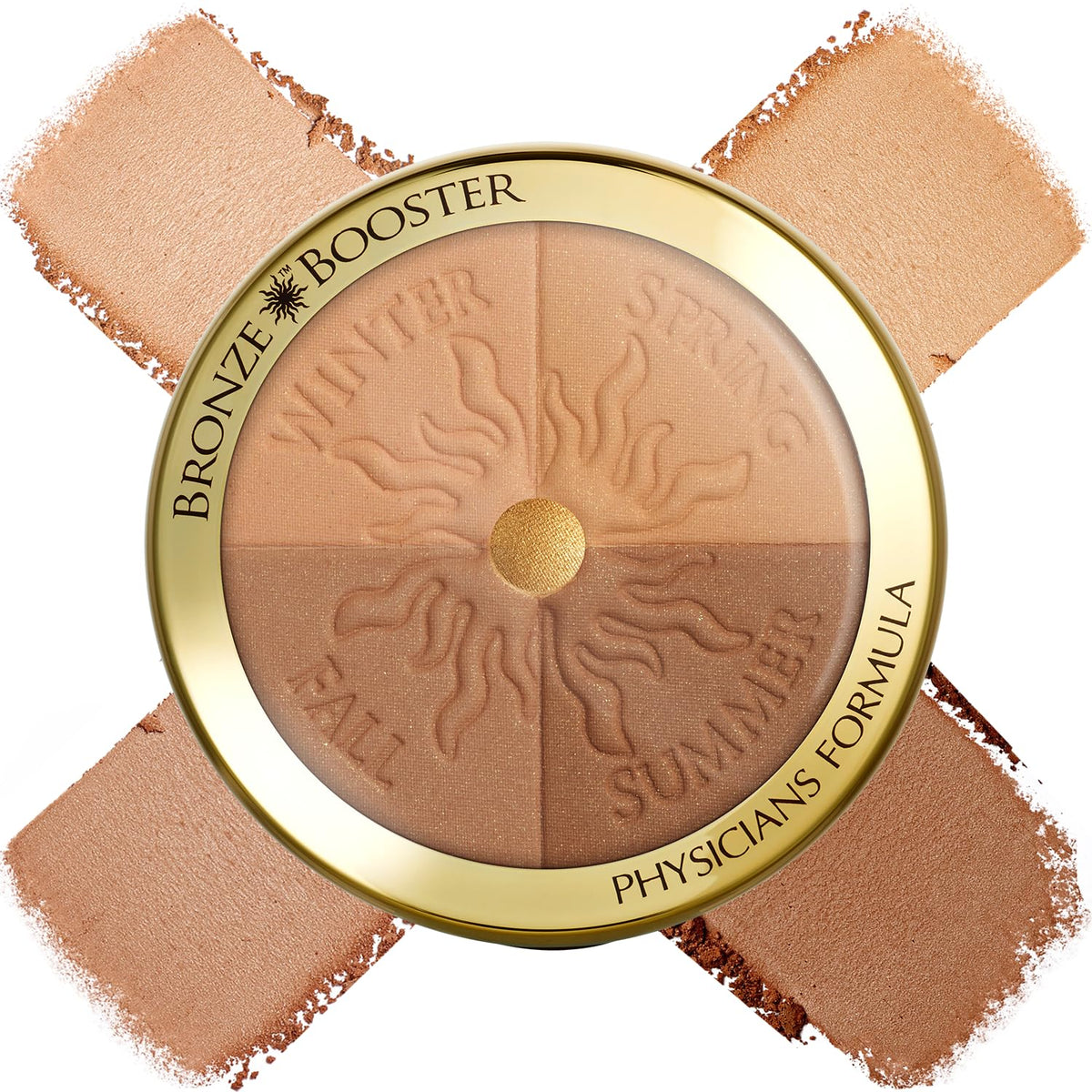 Physicians Formula Bronze Booster Pressed Contour Bronzer - Glow Activator Vitamin Infused Technology with a Natural Finish, Buildable Coverage, Cruelty-Free & Hypoallergenic - Medium-to-Dark