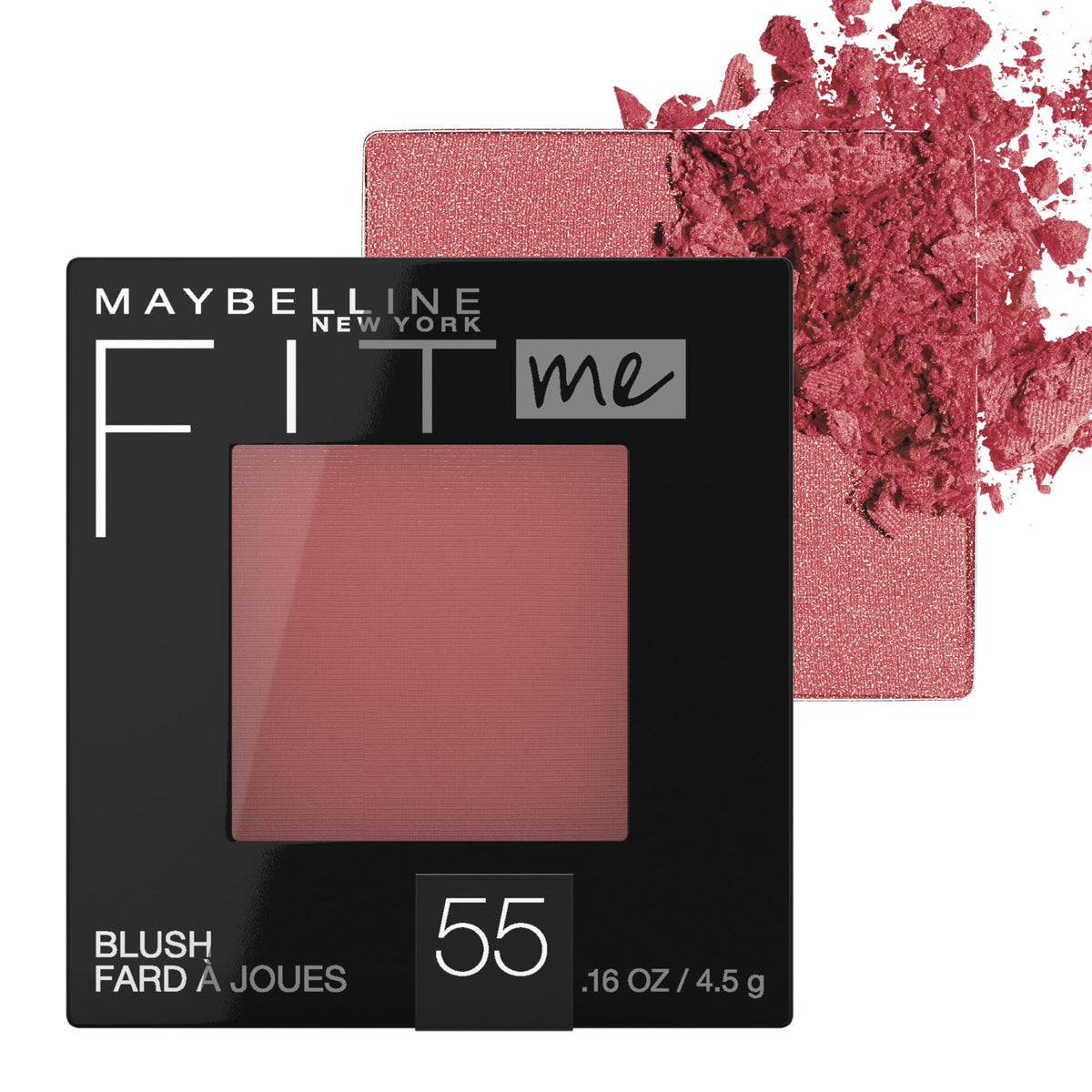 Maybelline Fit Me Blush, Lightweight, Smooth, Blendable, Long-lasting All-Day Face Enhancing Makeup Color, Plum, 1 Count