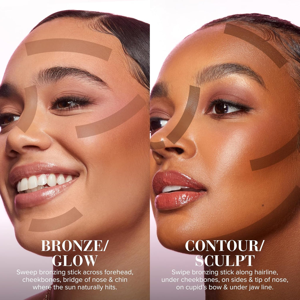 Too Faced Chocolate Soleil Melting Bronzing & Sculpting Stick | Multi-Use, Contour + Cream Bronzer Stick | Lightweight, Satin-Finish with Buildable Coverage, 0.28 Ounce