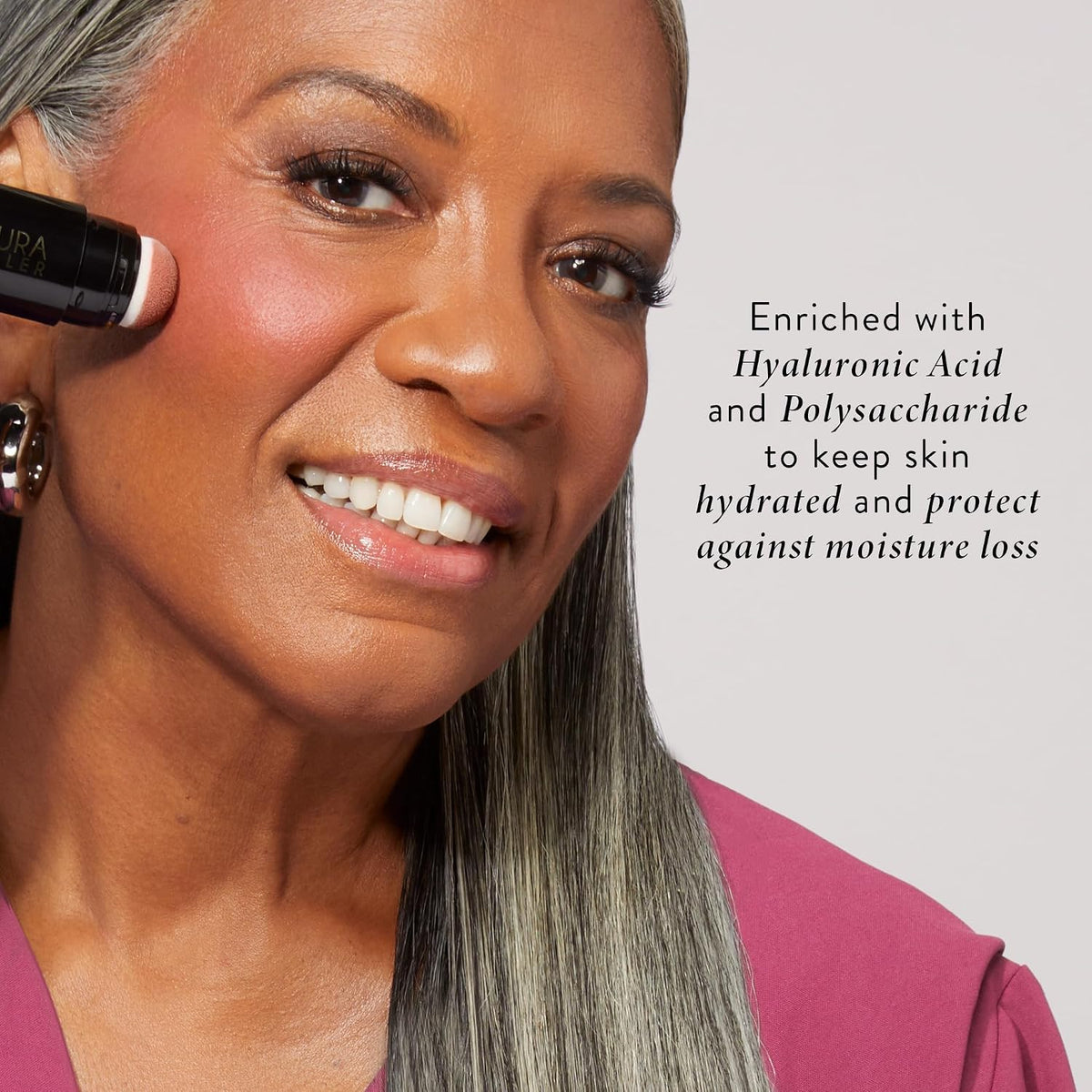 LAURA GELLER Serum Blush Tint- Hydrating Liquid Blush - Practical Pink