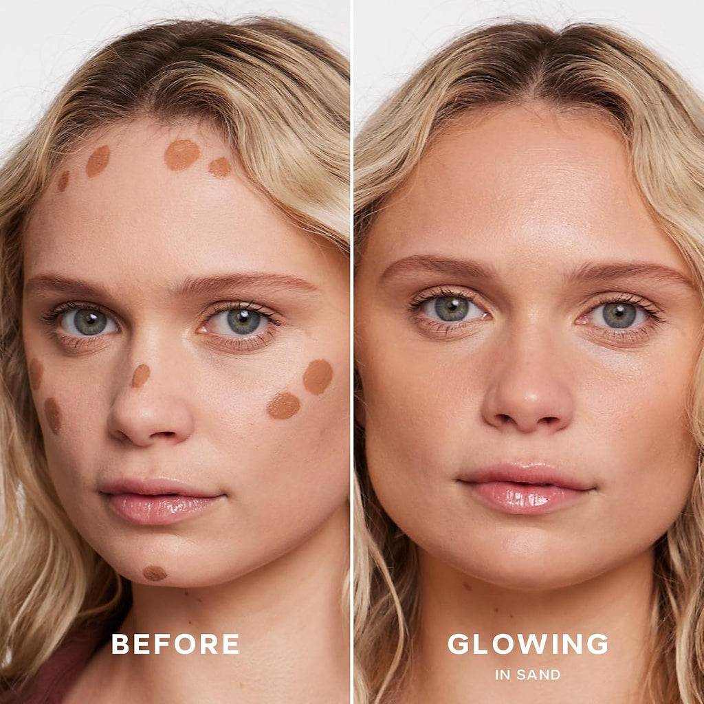 Saie Dew Bronze Hydrating Liquid Bronzer Stick, Sand (0.4 oz)