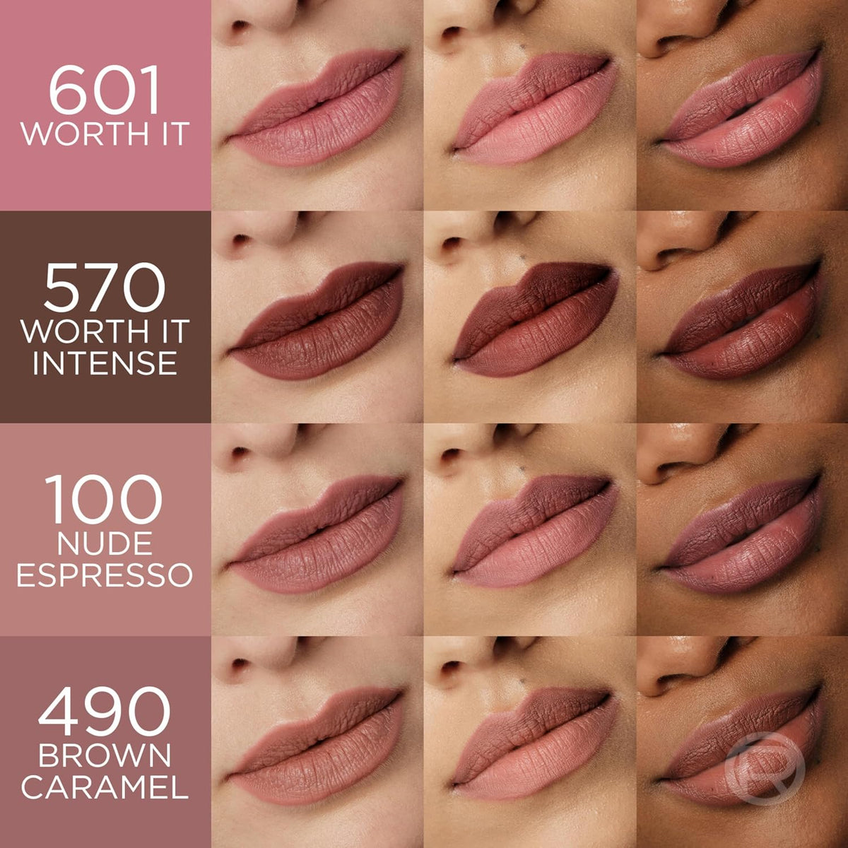 L'Oreal Paris Blurfiller Lip Liner, Lightweight, Buildable, and Sculpting Lip Pencil, Line, Define, and Contour for Fuller-Looking Lips, Mocha Mousse, 0.21 oz