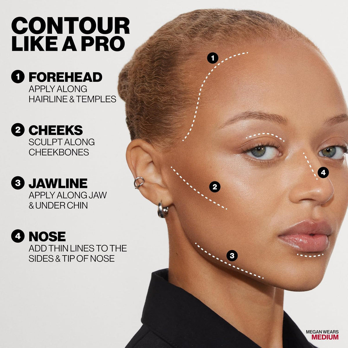 Smashbox Precision Contour Stick | Blendable Makeup Contouring Stick for Face, Eyes, Nose & Lips | Slim Slanted Tip for Precise Sculpting and All-Over Face Application