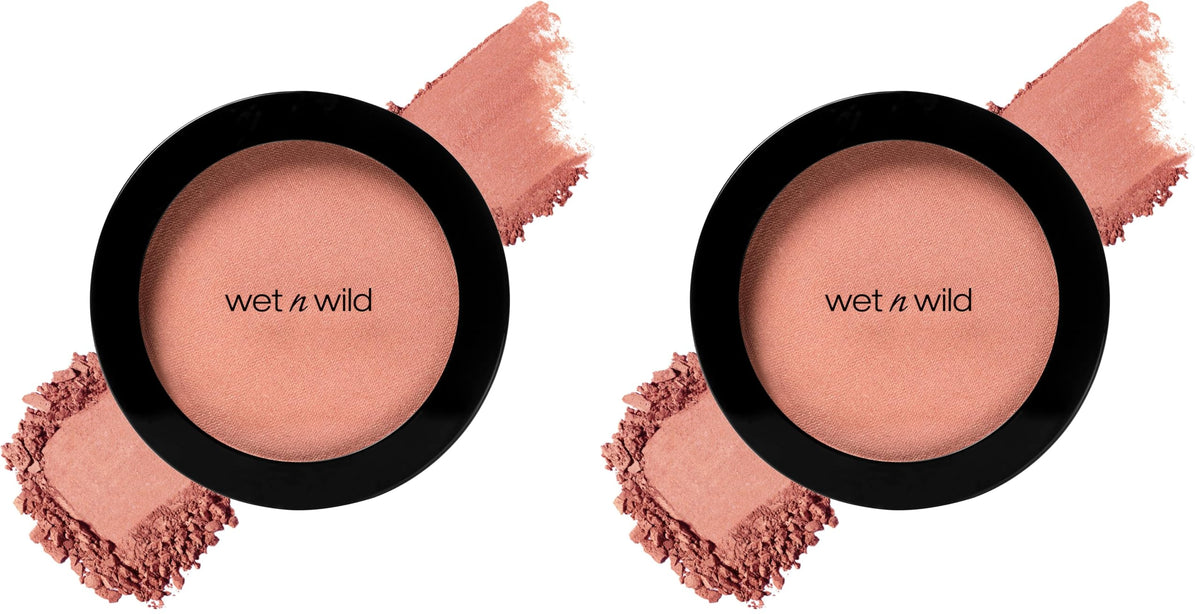 wet n wild Color Icon Blush, Effortless Matte Natural Sheer Glow & Seamless Blend, Luxuriously Infused Smooth Jojoba Oil, Cruelty-Free & Vegan - Pearlescent Pink(Packaged)
