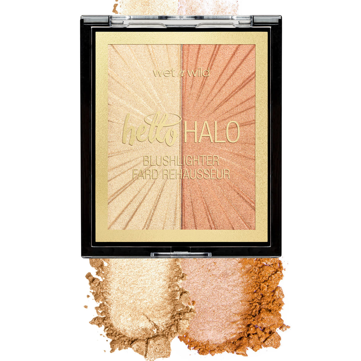 Wet n Wild MegaGlo Blushlighter, Blendable Blush & Highlighter Set, Shimmery Metallic Finish, Flash Me
